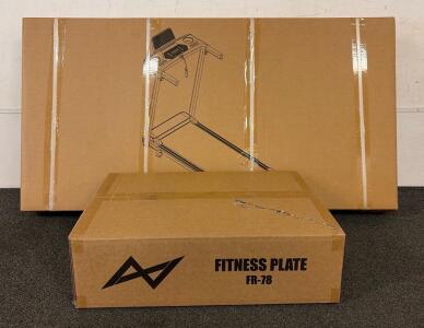 Walking Treadmill With 8% Incline And Handle Bar- New In Box And AXV Vibration Plate Fitness Platform Exercise Vibrating Machine