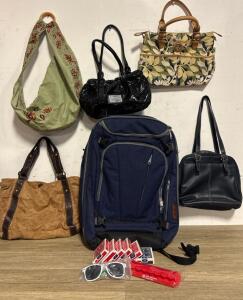 eBags TLS Mother Lode Backpack, 5 Handbags, 8 Bicycle Card Decks, Poker Chips, Sunglasses