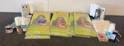 X-Pression Outre Ultra Braid 3X 42" Pre-Stretched Kanekalon Hair Extension 5-Pack Purple/Black With Beauty Products!!