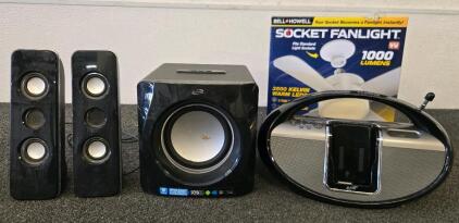 iLive IHB23B Bluetooth 2.1 Speaker System with Subwoofer, 50W RMS, Model 0403103585 AA & More