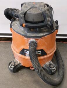RIDGID 14 Gallon 6.0 Peak HP Wet/Dry Shop Vacuum, 20ft Cord, 7ft Hose, Orange/Black