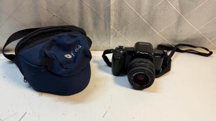 Pentax P3n Film Camera With Sigma 28-80mm Lens And Camera Bag