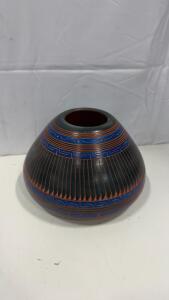 Vintage Native American Pottery Signed By J.Whitegoat Navajo