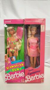 Mattel Special Expressions & Hawaiian Fun Barbie Dolls, Woolworth&rsquo;s Limited Edition