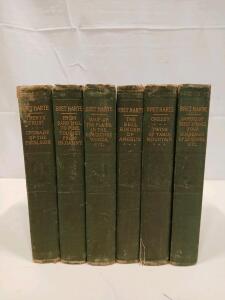 (6) The Works Of Bret Harte "Argonaut Edition" Books (1891)