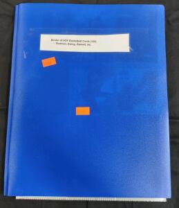 (Blue) Binder of HOF Basketball Cards (100)-"Rodman", "Ewing", "Garnett", & Much More!