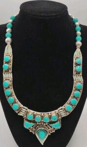 Large Beautiful Turquoise Necklace