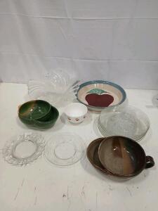 Multicolor Ceramic and Glass Dishware