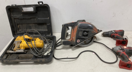 DeWalt Jigsaw, Milwaukee Drills, And Porter+Cable Metal Cutting Saw