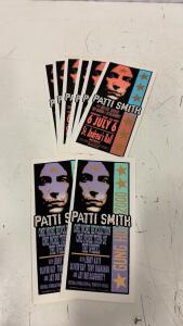 (8) Vintage Mark Arminski-Designed Concert Handbill For Patti Smith