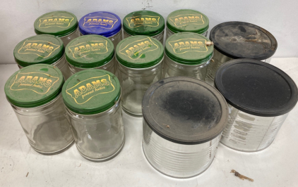 Adams Peanut Butter Jars And Cans