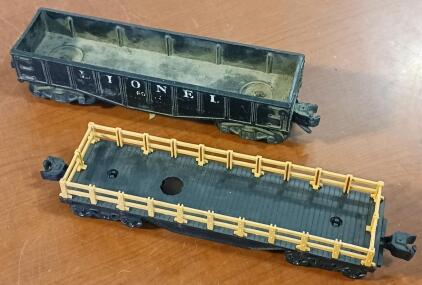 Vintage Model Train - Lionel Gondola Car & Lionel Old-Time Gondola Car
