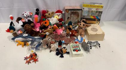 (8) Vintage Jane Austin VHS Movie Tapes (25) Vintage Ty Beanie Babies