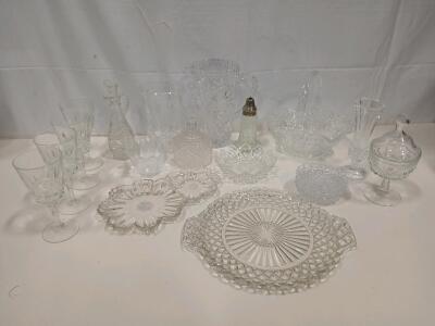 Cristal d'Arques Crystal Glassware Set, 18 Pieces, Mixed Patterns