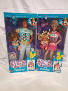 Mattel Heart Family Visits Disneyland Doll Set, 1988, Mickey & Minnie Theme