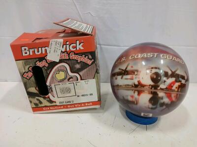 Brunswick Coast Guard LE Bowling Ball, 8 lb, U.S. Coast Guard Design
