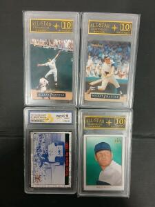 1996 Pinnacle Mickey Mantle Commemorative Cards, Graded 10, All-Star Grading Co.