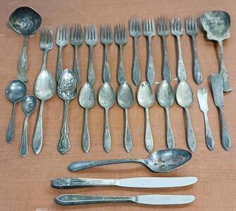 Vintage WM A. Rogers AI Plus (& Assorted) Silver-Plate Tableware [28pcs]