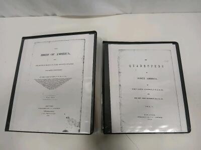 John James Audubon Natural History Prints, Quadrupeds Vol I 1849 & Birds Vol III 1831