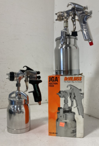 (2) DeVilBISS Suction Feed Paint Guns