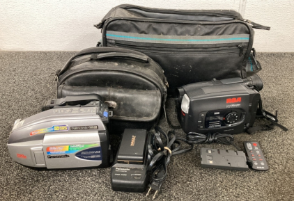 (2) Camcorders With Carry Bags