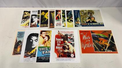 (13) Vintage 1950-60s Movie Poster 11&rdquo;x14&rdquo; Prints