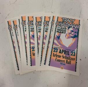 (9) Vintage Mark Arminski-Designed Concert Handbill For Tracy Chapman