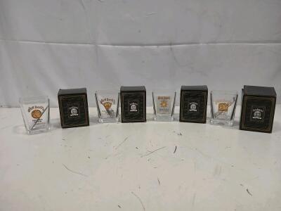 Jack Daniel's Gold Medal Whiskey Glasses with Original Packaging