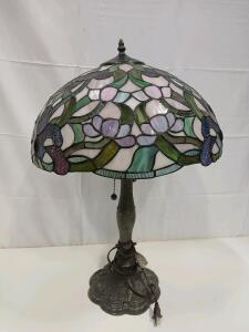Vintage Tiffany-Style Table Lamp 26"