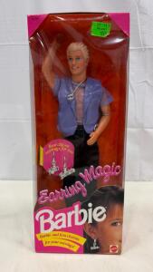 Earring Magic Ken Doll #2290 by Mattel, 1993, Factory Sealed, Includes Clip-On Earrings, Barbie Series