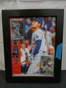Shohei Ohtani Topps Chrome Series Trading Cards, Framed Memorabilia