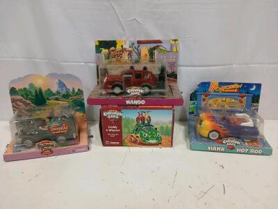 (4) Vintage Assorted Chevron Cars Collectables
