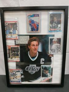 Wayne Gretzky Trading Card Collection, O-Pee-Chee, Score, Pro Set, Framed Display