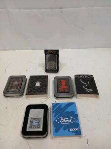 (4) Assorted Vintage Zippo Lighters