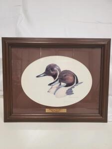1986-87 California Duck Stamp Art Print, Rich Radigonda, 4th of State, Signed, 77/225, Framed
