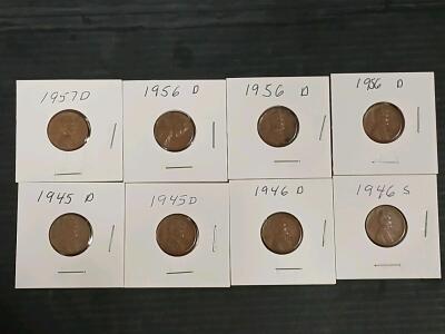 (8) 1945-1957 Pennies