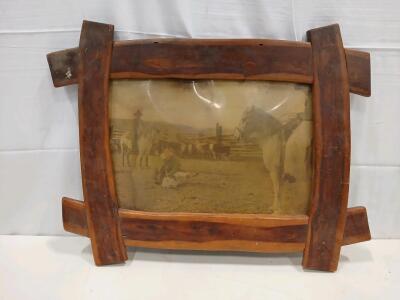 Vintage Cowboy Branding Scene Wall Art
