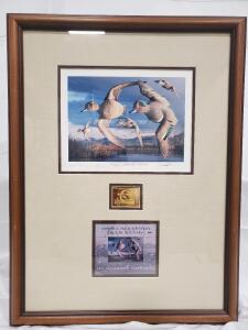 1998 California Duck Stamp Governor's Edition Print #42/350 Signed, Medallion, Stamps, COA