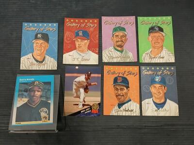 (8) Vintage Baseball Cards Including Barry Bonds And Doug Jones