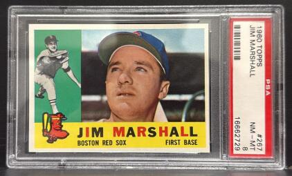 1960 Topps Jim Marshall #267 PSA NM-MT 8 Boston Red Sox First Base