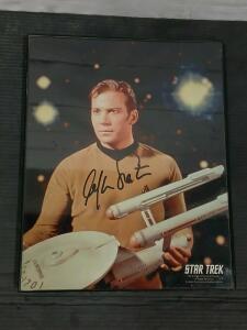 William Shatner Autographed Star Trek Framed Photo, Paramount, 2001