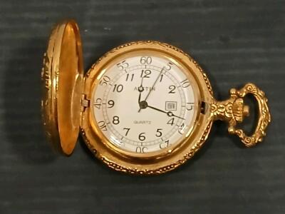 Austin Quartz Pocket Watch, Gold-tone Case, Date Display