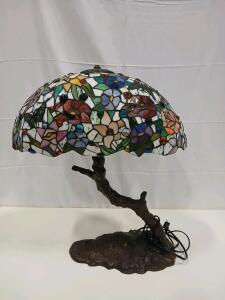 Vintage Tiffany-Style Table Lamp 24"