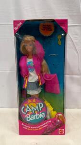 Camp Barbie 1993 Mattel #11074, Sunlight Color-Changing Hair, Boxed, 11.5" Doll, Accessories
