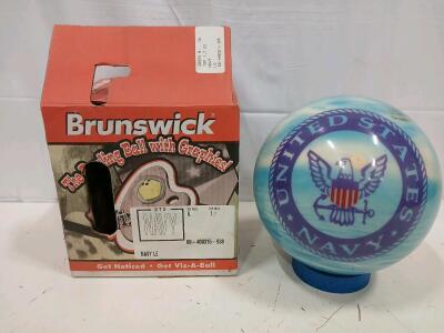 Brunswick Navy LE Bowling Ball, 8 lbs, Serial: 60-400315-938