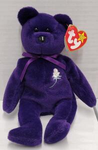 Ty Princess Diana Beanie Baby Bear, Purple