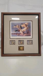 18.25"x20.25" Governors Edition 1996 California Duck Stamp Print By Robert Steiner with COA 42/350