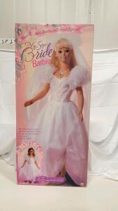 My Size Bride Barbie Doll Set, 36-inch, Bridal Gown, Mattel 1992
