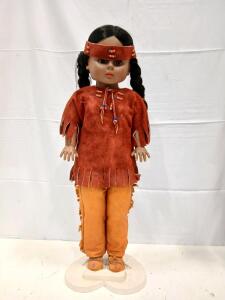Vintage Native American 24" Doll Girl