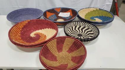 (10) Hand Woven Baskets
